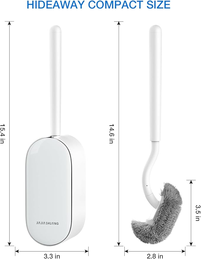 Toilet Bowl Brush and Holder, OSCIOSS Toilet Brush Set - Image 7
