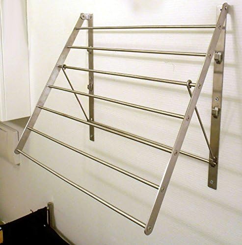 Wall Mounted Clothes Drying Rack - Stainless Steel Collapsible Laundry Rack -...