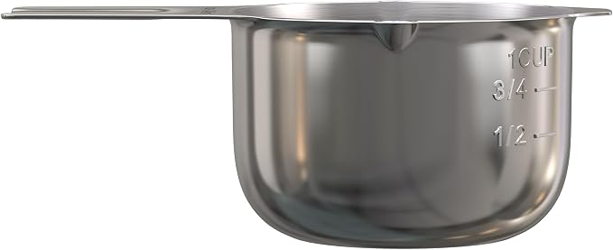 Color Up 1 Cup Measuring Cup – Premium Chrome Stainless Steel, Accurate - Image 6