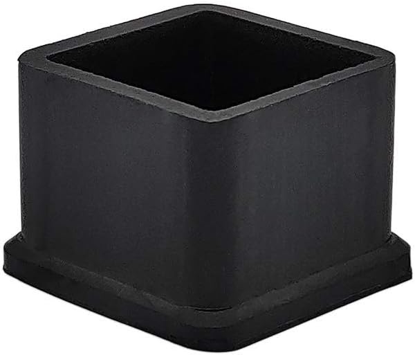 Flyshop 20PCS Non-Slip Rubber Leg Tips Floor Protectors Square Chair Leg Caps - Image 3
