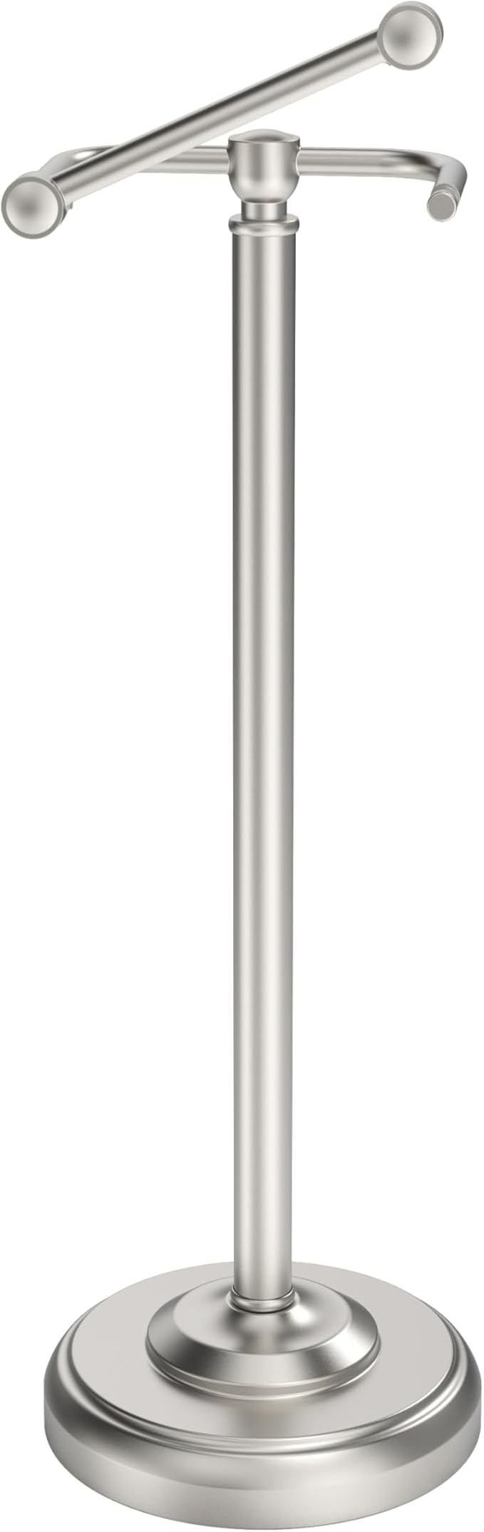 Toilet Paper Holder Stand, Brushed Nickel Toilet Paper Holder Free Standing by WZKALY
