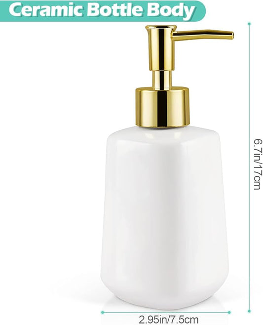 Natheeph Dish Soap Dispenser, Hand Soap Dispenser Ceramic Bottle, Refillable - Image 2