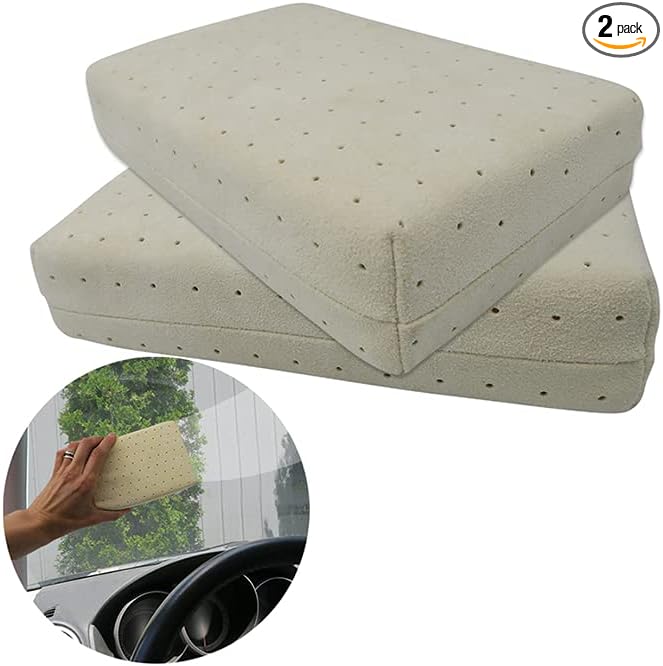 Evelots Car Windshield Cleaner Chamois, 2 Pack, Window Glass Defogger Sponge by Evelots