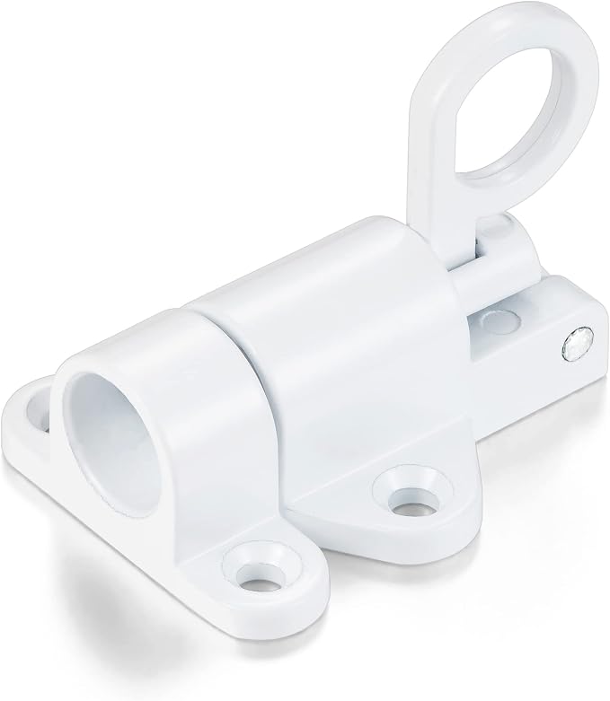 8 Packs Self-Closing Latches，White Spring Door Lock，Resilient Bolt Latch - Image 8
