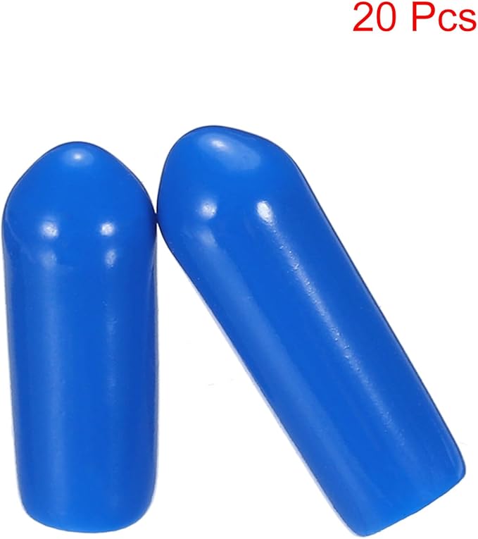 uxcell 20pcs Rubber End Caps 4.5mm ID Vinyl PVC Round Tube Bolt Cap Cover Screw - Image 2