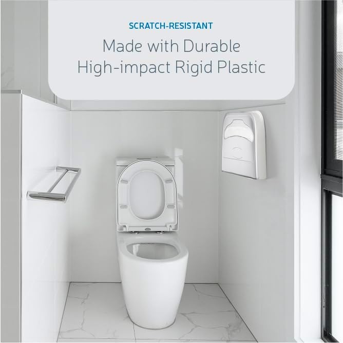 EZbrnd Wall Mount Half-Fold Toilet Seat Cover Dispenser - Image 6