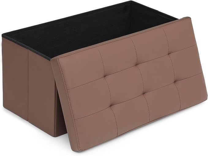 Athena Collection 30" Storage Ottoman Bench Folding Bench by AthenaCollectionFurniture