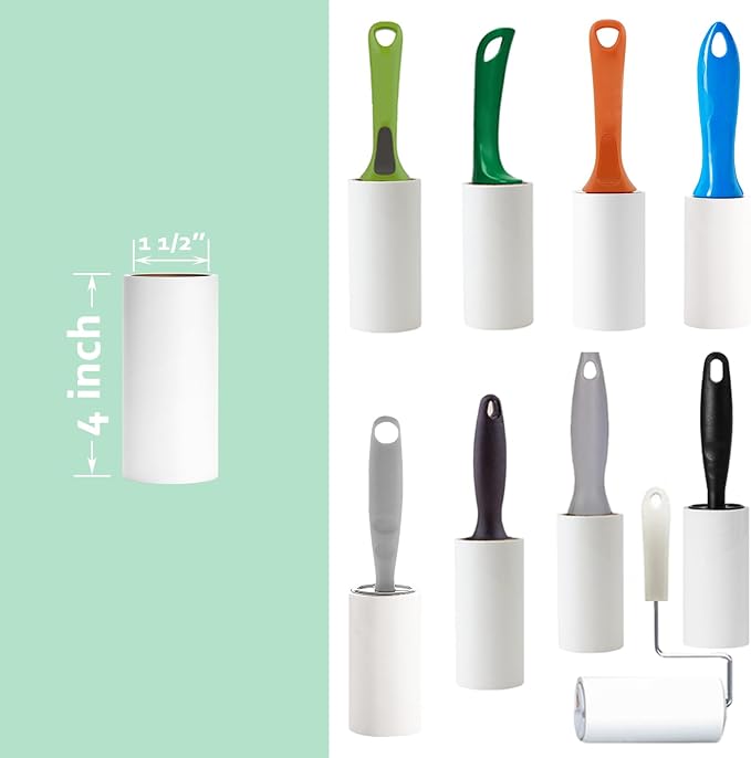 4 inch Lint Roller Refills for Evercare PetLovers Muji IKEA Bastis 4 inch - Image 2