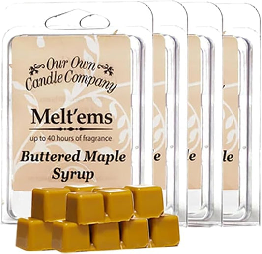 Our Own Candle Company Premium Wax Melt, Buttered Maple Syrup Scent, 6 Cubes - Image 2