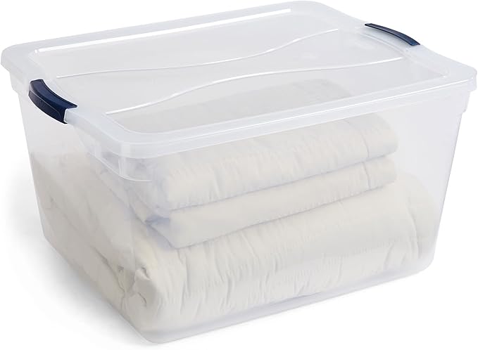 Rubbermaid Cleverstore 74 Qt Clear Storage Bins - Image 4