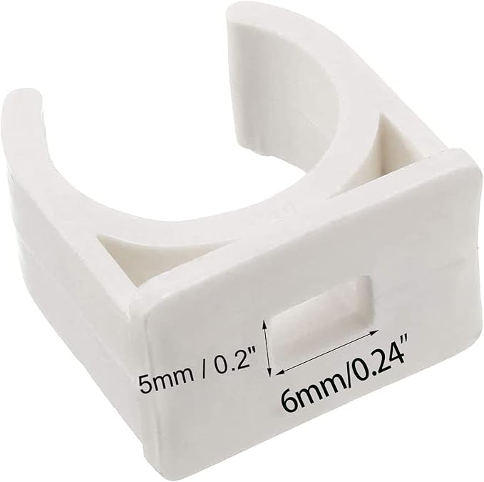 100 Pcs U-Shaped PVC Water 20mm Pipe Clamps Clips, U-Shaped Buckles Fit - Image 4
