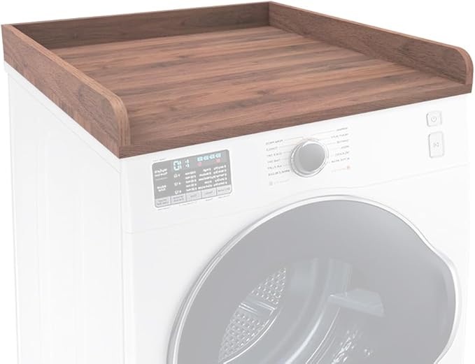 Washer Dryer Countertop Only, Edge Rails-27.5" Depth*27.5" Width Laundry Room by SADIELIFE