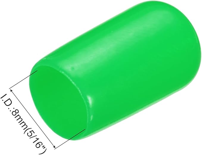uxcell 20pcs Rubber End Caps 8mm ID Vinyl PVC Round Tube Bolt Cap Cover Screw - Image 3