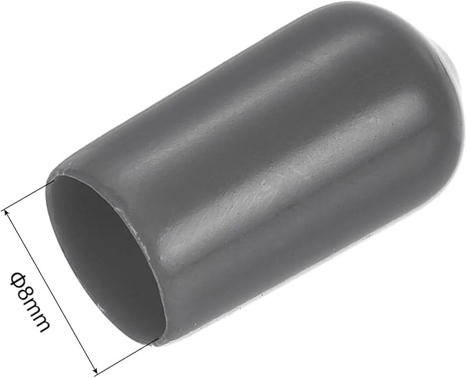 uxcell 20pcs Rubber End Caps 8mm ID Vinyl PVC Round Tube Bolt Cap Cover Screw - Image 3