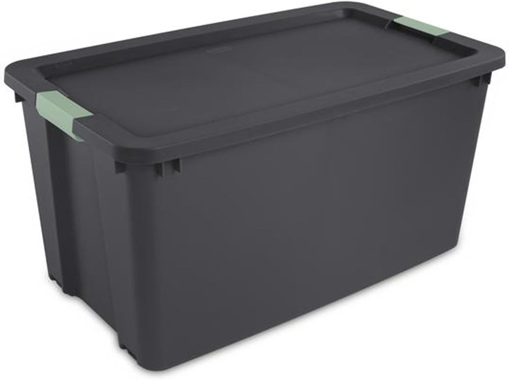 Sterilite 8-Pack Latch Tote, Stackable Plastic Storage Bin Containers, 45 Gal...