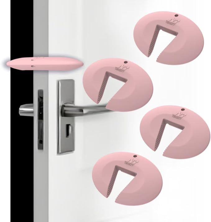 Silicone Door Pinch Guard and Door Slam Stopper, Durable Finger Pinch Guard by Neobay