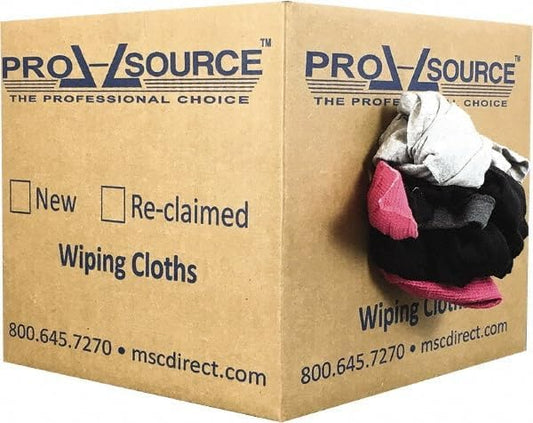 PRO SOURCE Low Lint Reclaimed Cotton Polo Shop Rags, Washable Reusable by PROSOURCE