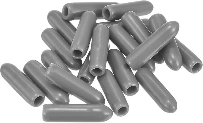 uxcell 20pcs Rubber End Caps Protective Caps 2.5mm ID Vinyl PVC Round Tube Bolt - Image 4