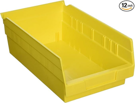 Akro-Mils 30130 Plastic Shelf Bins, Heavy Duty Storage Bins by Akro-Mils