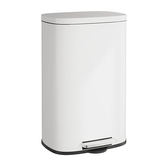 WLIVE 13 Gallon Stainless Steel Trash Can by WLIVE