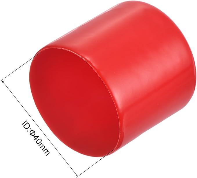 uxcell 20pcs Rubber End Caps 40mm ID Vinyl Round Tube Bolt Cap Cover Thread - Image 3