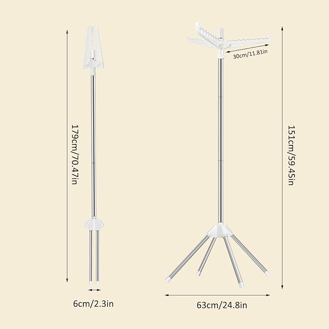 SUYU Clothes Drying Rack, Foldable Drying Rack Clothing, Laundry Drying Rack - Image 7