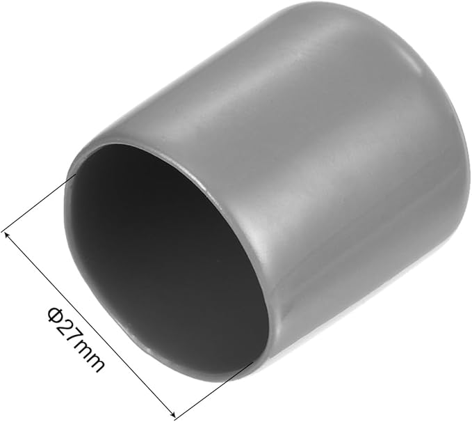uxcell 20pcs Rubber End Caps Protective Caps 27mm ID Vinyl PVC Round Tube Bolt - Image 3