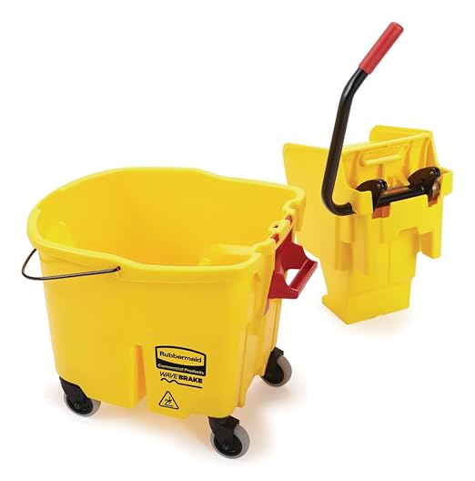 Rubbermaid Commercial Products WaveBrake 35 Qt. Side-Press Mop Bucket and - Image 8