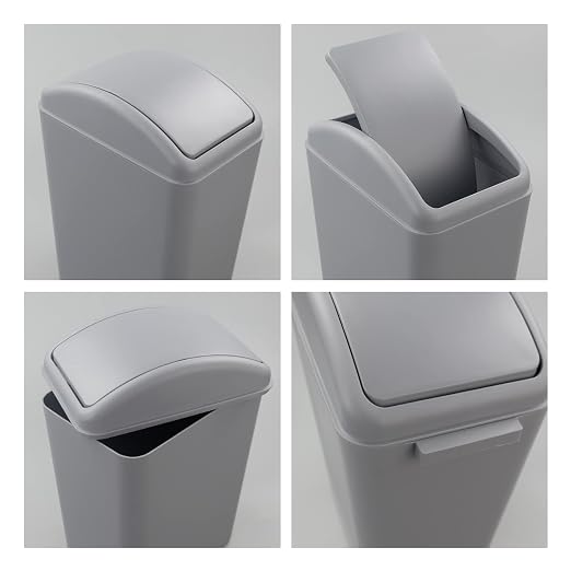 4.2 Gallon Plastic Swing Top Trash Can - Image 3