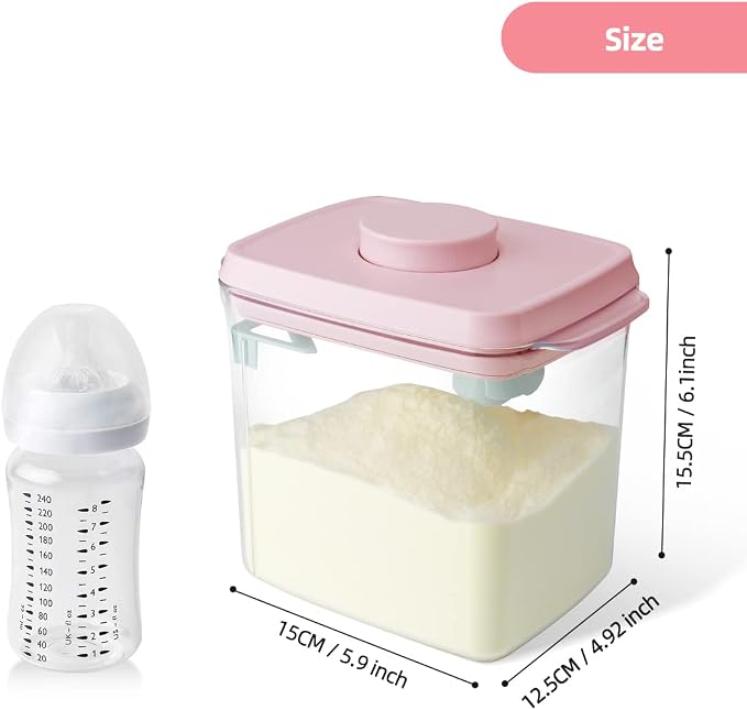 Ankou Formula Container - 1700ml Airtight Formula Dispenser One Button Handy - Image 6