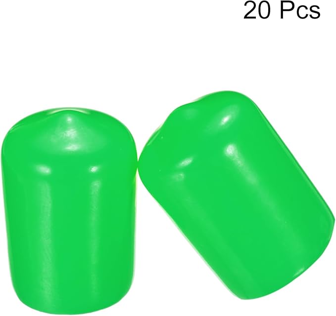 uxcell 20pcs Rubber End Caps 15mm ID Vinyl PVC Round Tube Bolt Cap Cover Screw - Image 2