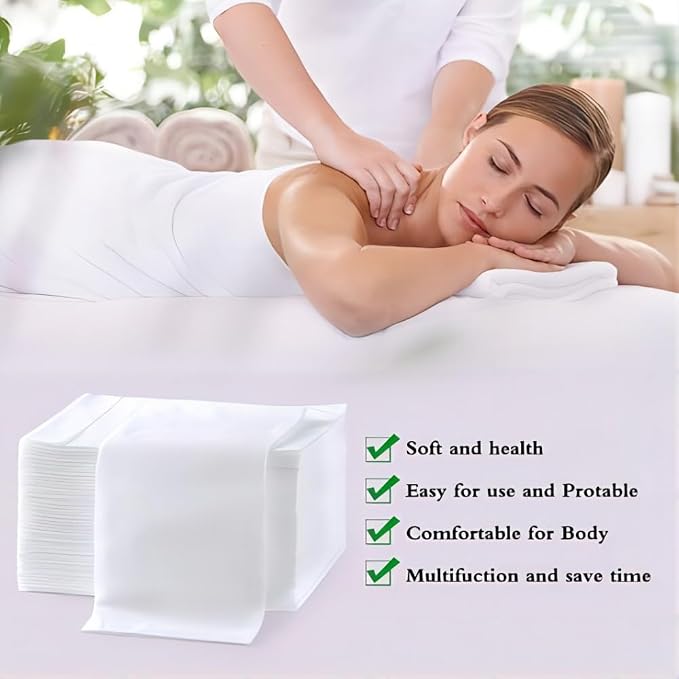 100Pcs Disposable Massage Table Sheets 31.5" x 71" Non-Woven Fabric Bed Covers - Image 4