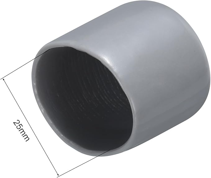 uxcell 20pcs Rubber End Caps 25mm ID Vinyl PVC Round Tube Bolt Cap Cover Screw - Image 3