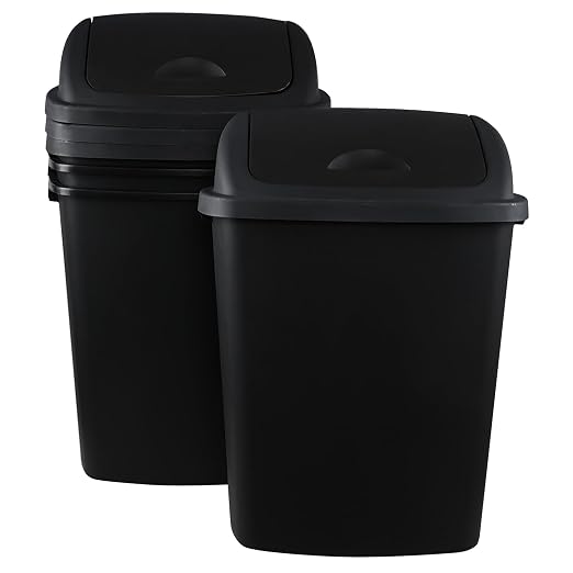 Teyyvn 18 Gallon Tall Plastic Kitchen Trash Can by Teyyvn