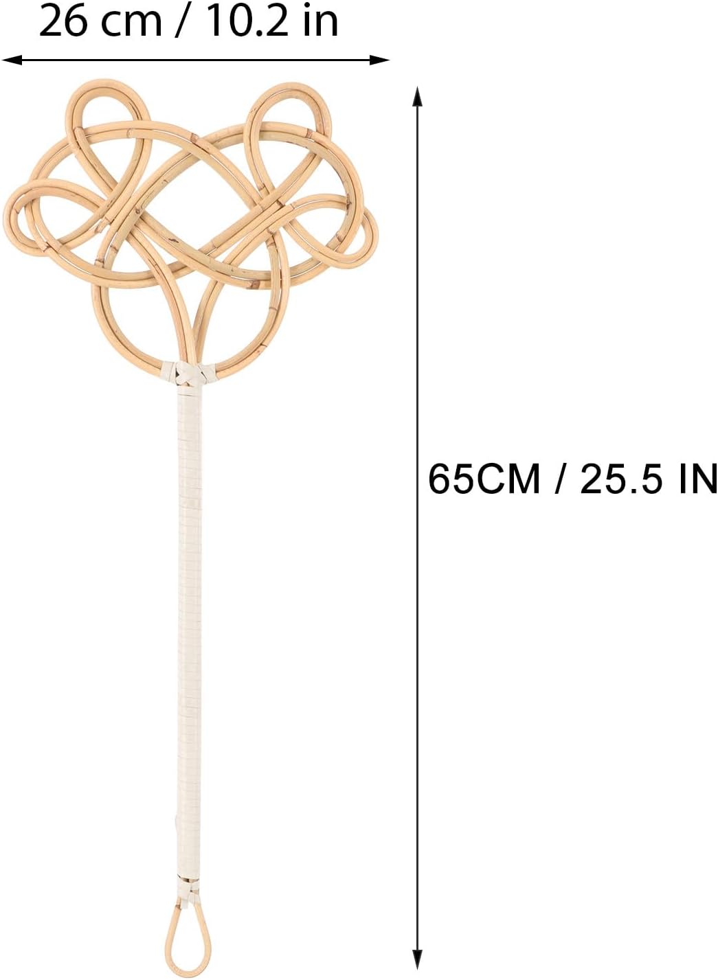 HANABASS Long Handle Dust Removal Tool Woven Rattan Beaters Quilt Dust Cleaning Paddle and Mattress for Home Cleaning Supplies