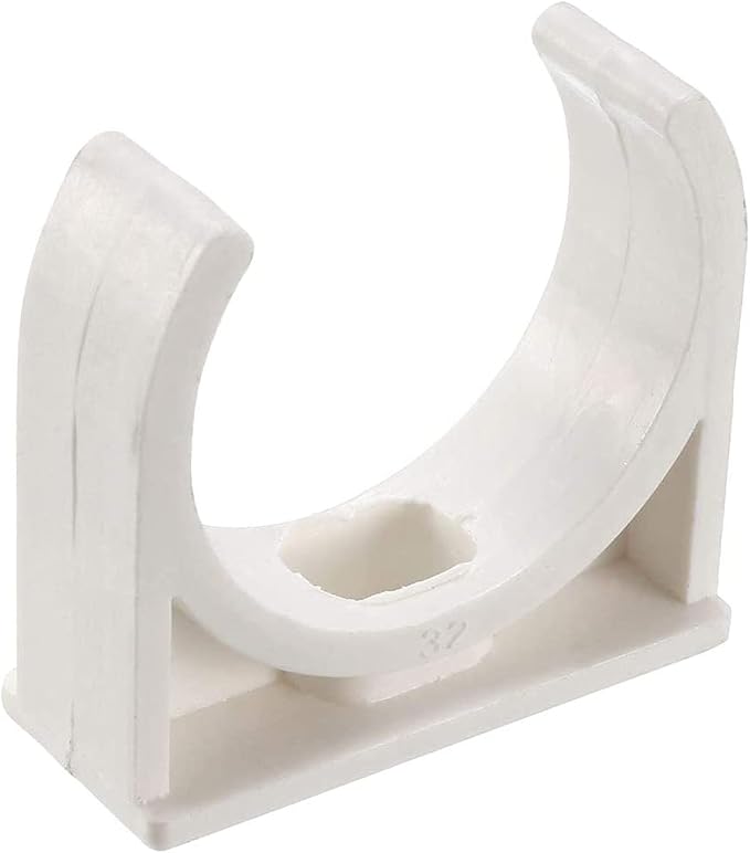 30 Pcs U-Shaped PVC Water 32mm Pipe Clamps Clips, U-Shaped Buckles Fit by Unknown