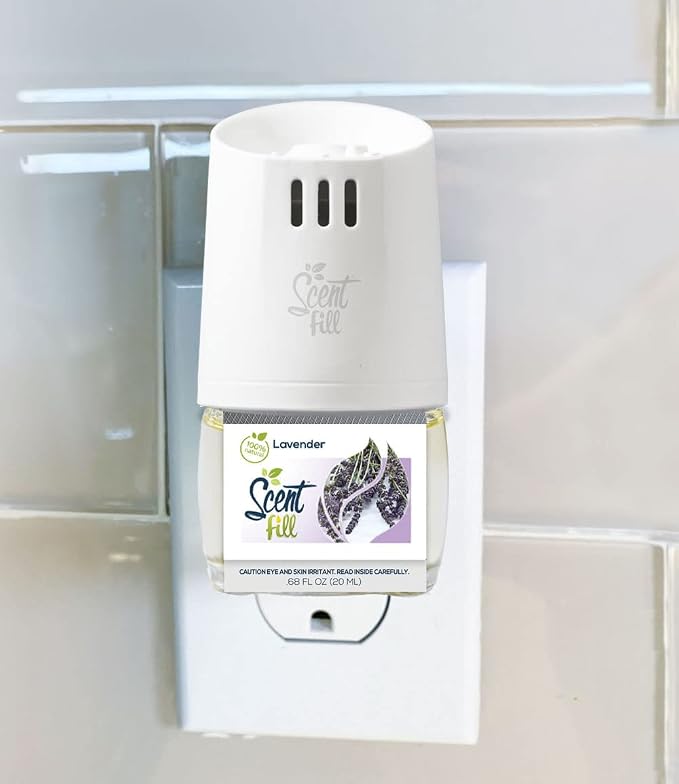 Scent Fill 100% Natural Lavender Plug in Air Freshener, Scented Oil Refills - Image 7