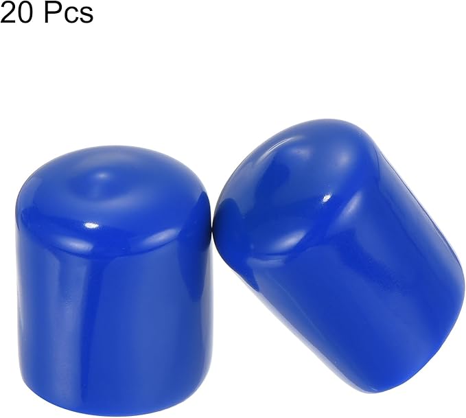 uxcell 20pcs Rubber End Caps 22mm ID Vinyl Round Tube Bolt Cap Cover Screw - Image 2