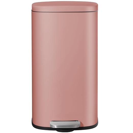 AthLike Trash Can, Stainless Steel Kitchen Garbage Can, Step Waste Bin by AthLikeforEveryone