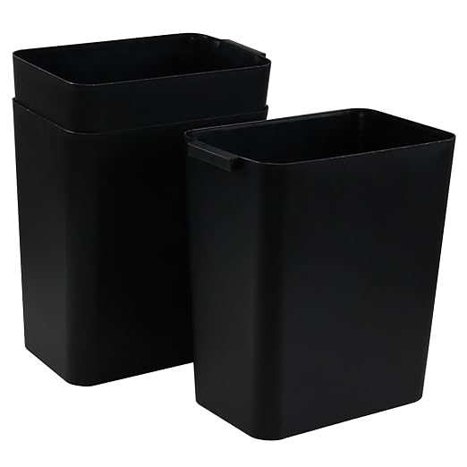 3-Pack 4.5 Gallon Plastic Small Trash Can Wastebasket - Image 6