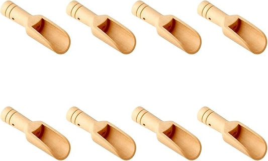 8pcs Mini Wooden Spoons，Mini Bamboo Spoons by Golden+Pearl