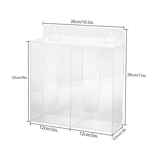 Wall Mounted Glove Dispenser, Hairnet Shoe Cover Dispenser，Acrylic Glove Box - Image 2