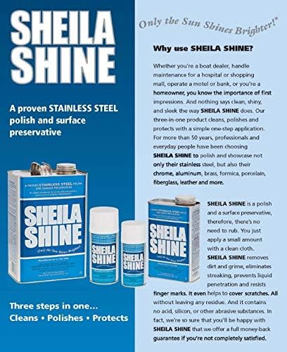 Sheila Shine 1 Gal. Can Stainless Steel Cleaner and Polish, Protects Household - Image 2