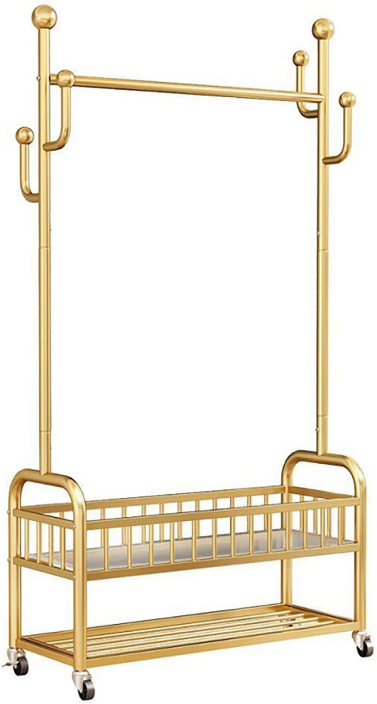 Garment Racks,on wheels,movable,Double Decker,Sturdy Metal Frame,Available fo...