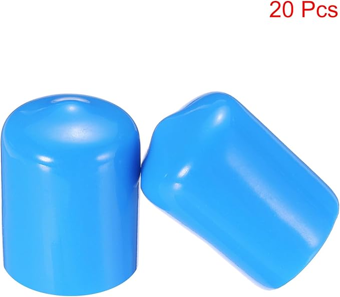 uxcell 20pcs Rubber End Caps 15mm ID Vinyl PVC Round Tube Bolt Cap Cover Screw - Image 2