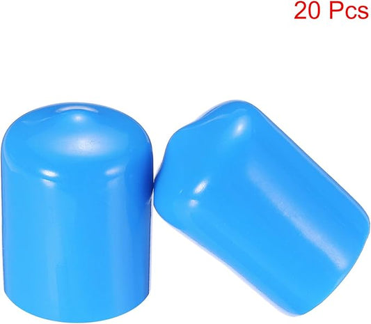 uxcell 20pcs Rubber End Caps 15mm ID Vinyl PVC Round Tube Bolt Cap Cover Screw - Image 2