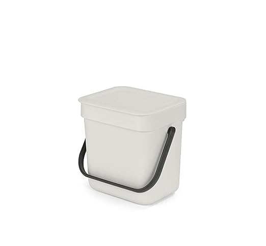 Brabantia Sort & Go Food Trash Can Small Countertop Kitchen Compost Caddy by BrabantiaUSA