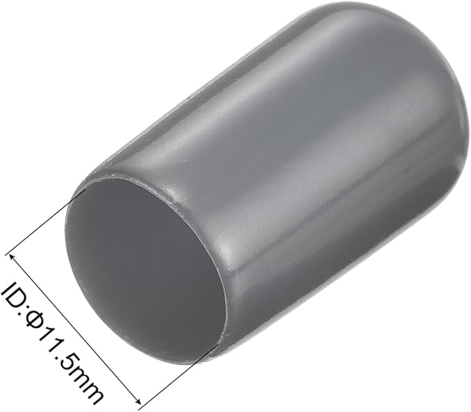 uxcell 20pcs Rubber End Caps 11.5mm ID Vinyl Round Tube Bolt Cap Cover Thread - Image 3