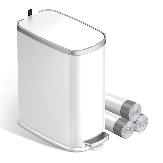 KUK Slim Bathroom Trash Can by KUK