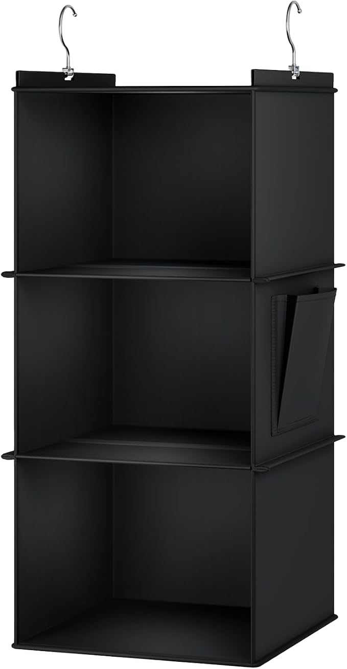 YOUDENOVA Hanging Closet Organizer, 3-Shelf Closet Hanging Storage Shelves - Image 6